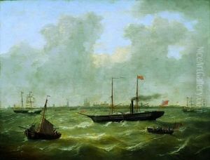 Marine. by Louis Verboeckhoven