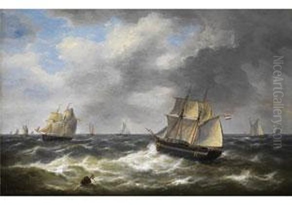 Segelschiffe Auf Hoher See - view 1