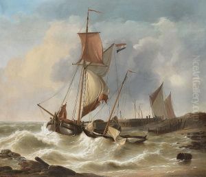 Boats In A Stiff Breeze