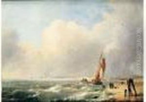 Marine Par Temps Calme by Louis Verboeckhoven