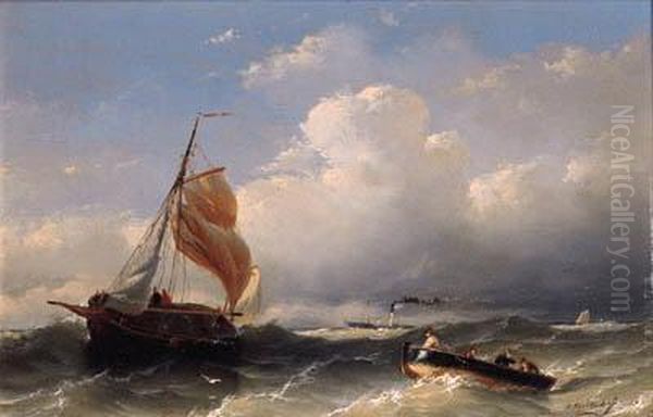 Shipping On A Rough Sea - view 1