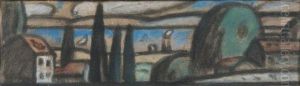 Paysage Au Cypres