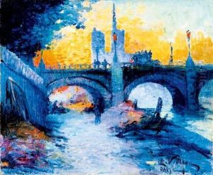 Quai De Seine A Paris, Au Fond Notre-dame