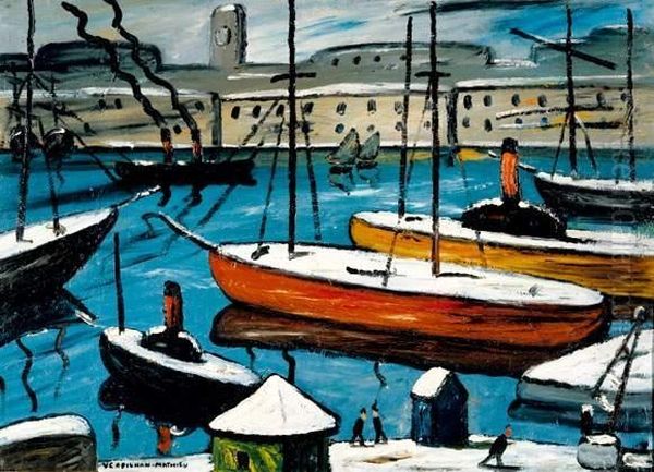 Port De Marseille Sous La Neige - view 1
