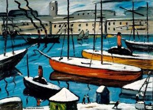 Port De Marseille Sous La Neige