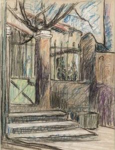 :la Place Bergere Et Lentree Du Presbyteredallauch En 1908