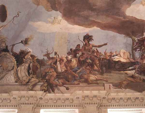 Apollo and the Continents (America, left-hand side) 1752-53 - view 1