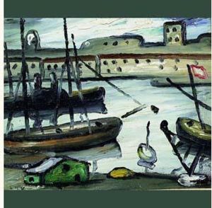 Bateaux Amarres Dans Le Port De Marseille by Louis-Mathieu Verdilhan