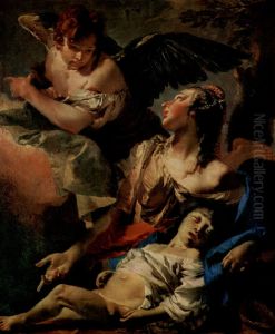 The Angel Succouring Hagar 1732