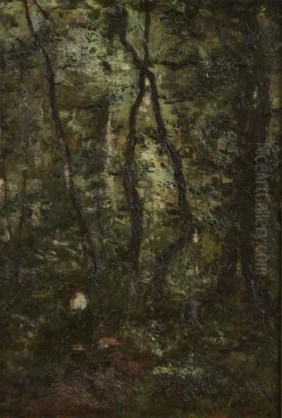 Wooded Landscape With Figures - view 1