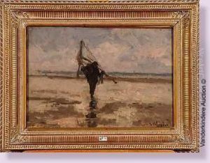 Le Retour Du Pecheur De Crevettes by Isidore Verheyden