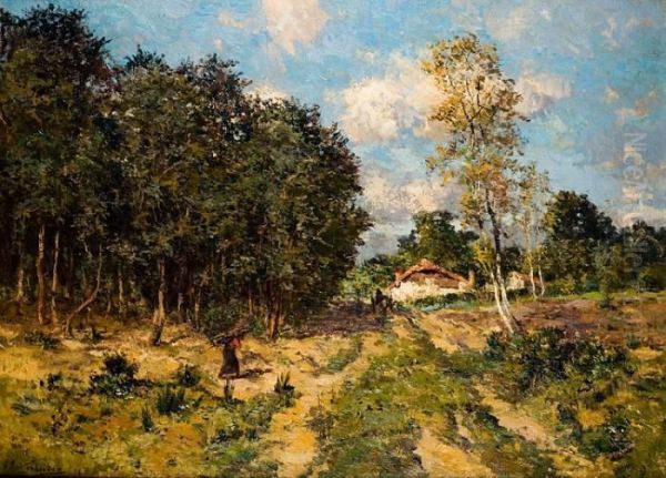 Rammasseuse De Bois Mort Dans Un Paysage - view 1