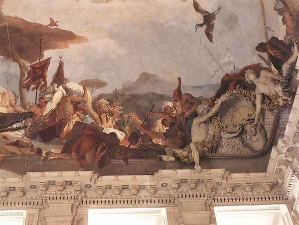 Apollo and the Continents (America, right-hand side) 1752-53 - view 1