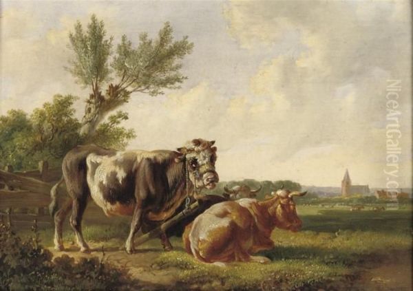 Cattle In The Meadow - view 1