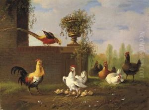 A Feathered Feast by Albertus Verhoesen