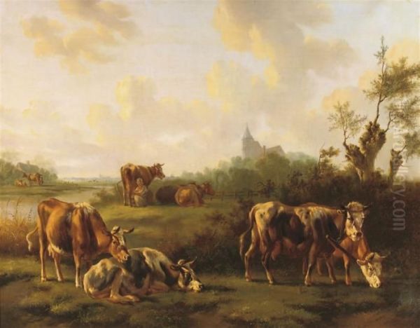 Cows In A Meadow - view 1
