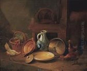Stil Life With The Washing Up And Poultry (1865)