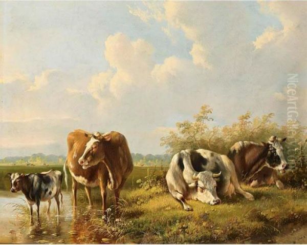 Cows In A Landscape - view 1