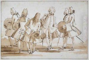 Venetian Promenade by Giovanni Battista Tiepolo
