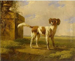 A Dog In A Landscape A Dog In A Landscape