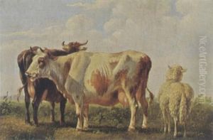 Cattle by Albertus Verhoesen