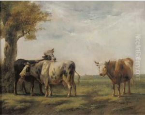 Cattle In A Sunlit Landscape thumbnail