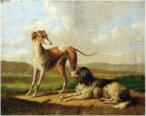 Greyhounds In A Landscape