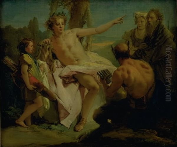 Apollo and Marsyas - view 1
