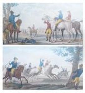 La Course - Les Jockeys Montes by Carle Vernet
