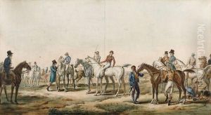  Caleche Se Rendant Au Rendez-vous De Chasse 