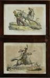 Cavallo Bianco Con Palafreniere by Carle Vernet