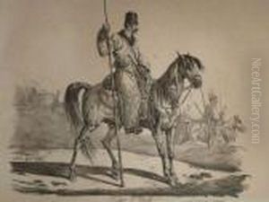 Le Truffle, Cosaque D'ural , Cheval De Cosaque Regulier