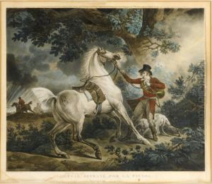 Cheval Effraye Par La Foudre by Carle Vernet