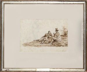 Untitled - Hunting Scene by Carle Vernet