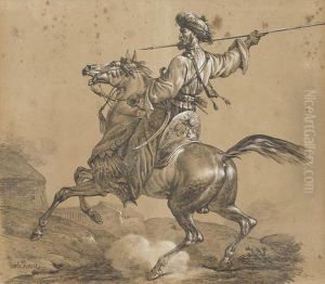 Reitender Mameluck Beim Angriff Reitender Mameluck Beim Angriff