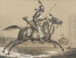 Indischer Krieger Zu Pferd