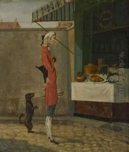 Aux Gastronomes Sans Argent. by Carle Vernet