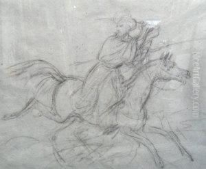 Mameluke Warrior On Horseback by Carle Vernet