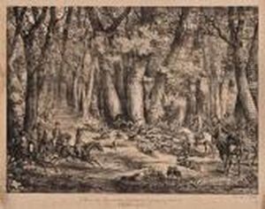 Hunting Scenes by Carle Vernet