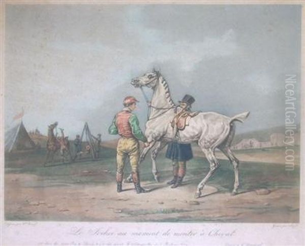 Le Jockei Au Moment De Monter A Cheval - view 1