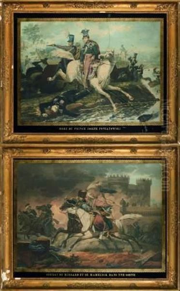 D'apres, Paire De Gravures :combat De Hussards - view 1