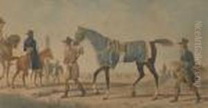 La Course Les Apprets D'une Course by Carle Vernet