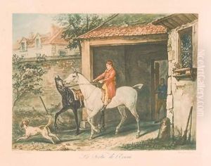 le Palefrenier Surveillant>. <la Sortie De L'ecurie by Carle Vernet