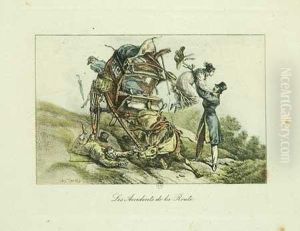 Grabado Frances Coloreado Del Siglo Xix by Carle Vernet