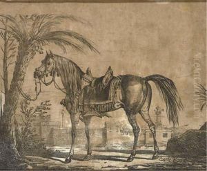 An Arabian Horse by Carle Vernet