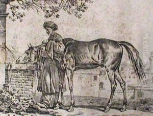 Carle, L'abreuvoirmusulman by Carle Vernet