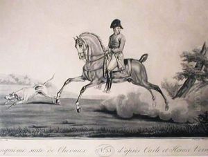 Deuxieme Et Cinquieme Suite De Chevaux by Carle Vernet
