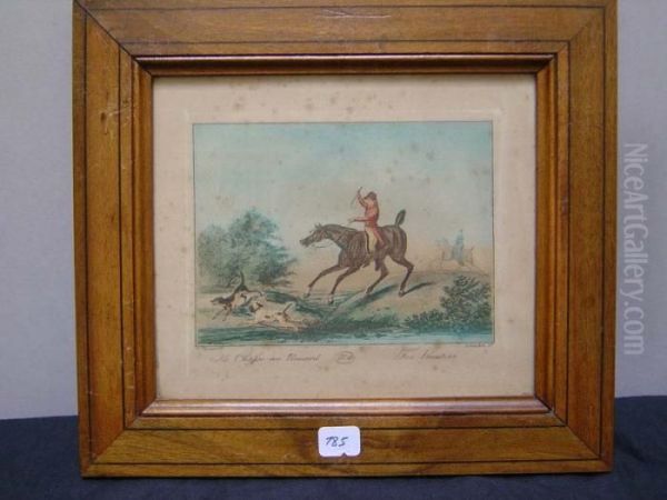 < La Chasse Au Renard >, Suite De Six Gravures - view 1