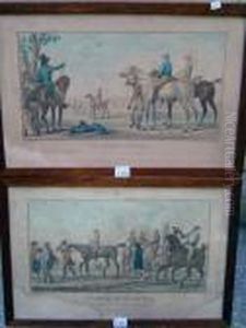  Les Jockeys Montes > Et < L'arrivee De La Course  by Carle Vernet