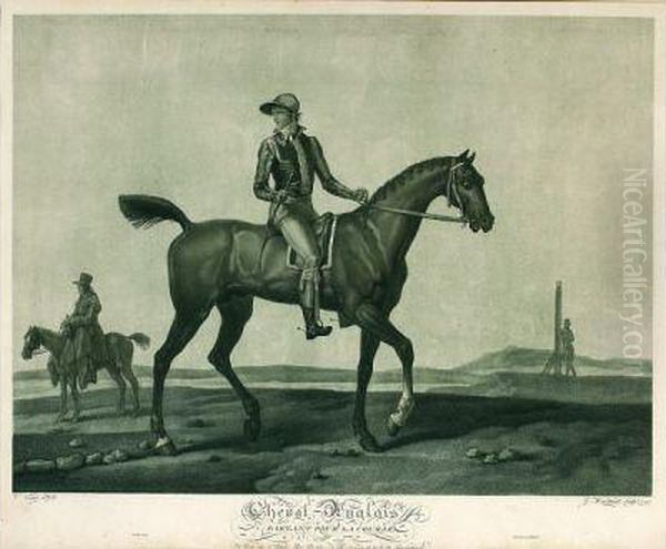 Cheval Anglais Prepare Pour La Course - Cheval Anglais Partant Pour La Course. - view 1
